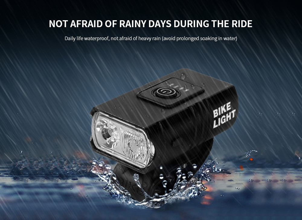 Bike Lights IPX5 waterproof, not afraid of rainy days during the ride