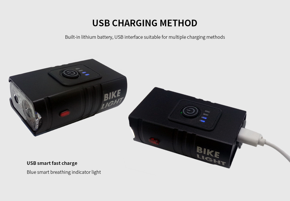 Bike Lights USB charging method