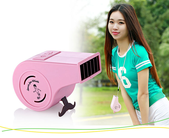 Whistle Shape Mini USB Charging 2 Modes Electric Air Fan