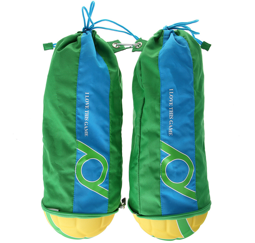 18L Unisex Soccer Shape Folding Duffel Bag for Outdoor Sports